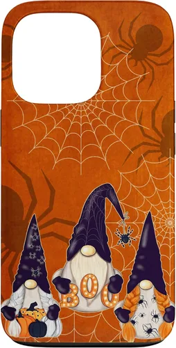 Vista 10 de iPhone 16 Spooky Halloween Gnomes Pumpkin Spider Pattern Witchy Boo Case