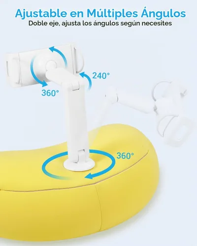 Vista 3 de NEARPOW Almohada de soporte para tableta para cama, soporte de almohada Amarillo