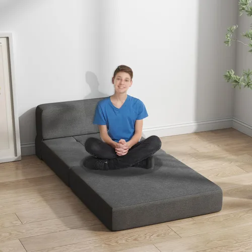 Vista 3 de ZeeFu Sofá cama plegable – Futón de espuma viscoelástica, cama convertible para sala de estar/dormitorio/invitados/oficina/caravanas/estudio