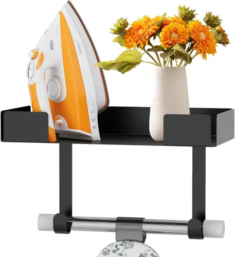 Vista 8 de JUYSON - Soporte de pared para tabla de planchar para tabla de planchar con patas T&Y, pequeño soporte de pared para tabla de planchar, soporte