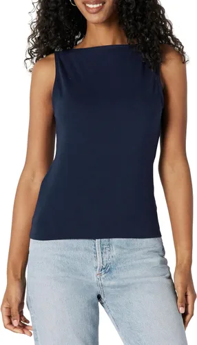 Vista 7 de Amazon Essentials Camiseta sin mangas de algodón ajustada para mujer Blanco