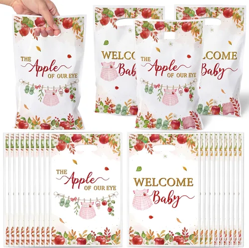 Vista 11 de Bolsa de Regalo para Primera Fiesta de Cumpleaños Oso 50Pcs Bolsas de Dulces y Regalos con Oso Marrón Dulces y Golosinas para Fiesta Temática Oso