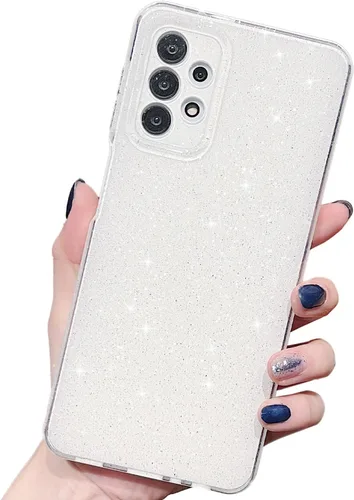 Vista 99 de MINSCOSE Funda compatible con Samsung Galaxy A14 5G, bonita funda delgada con purpurina fina, a prueba de golpes, de TPU para mujeres y niñas