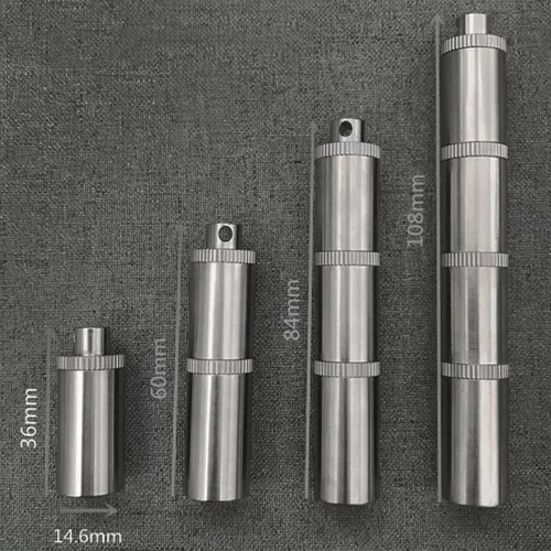 Vista 6 de Pastillero portátil multicapa impermeable, tanque de almacenamiento de equipo puro, pequeño pastillero portátil para medicina, llavero de botella