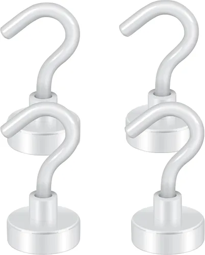 Vista 61 de Neosmuk Ganchos magnéticos, imanes de tierra resistentes de 30 libras con gancho para refrigerador, gancho de crucero extra fuerte para colgar