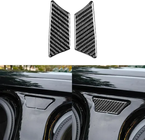 Vista 16 de Adhesivo de fibra de carbono para espejo retrovisor de automóvil, panel de poste triangular, adhesivo de pilar A, compatible con F150 SVT Raptor