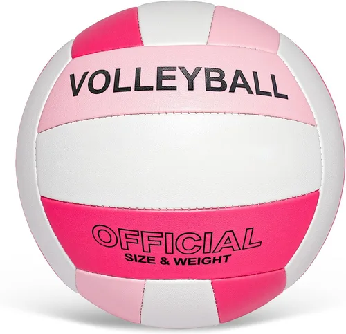 Vista 14 de Voleibol Tamaño Oficial 5 para Interior y Exterior, Voleibols de Toque Suave para Adultos, Juego de Playa, Piscina, Gimnasio, Entrenamiento, Diseño