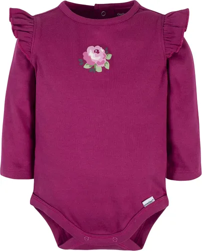 Vista 2 de Gerber Conjunto de body de manga larga de 3 piezas para bebé, pantalones y diadema
