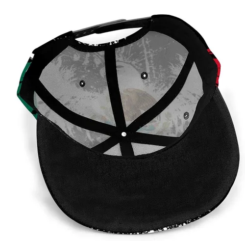 Vista 6 de Baseball Cap Men Women - Rainbow Tie Dye Adjustable 3D Printed Snapback Flat Bill Hip Hop Hat