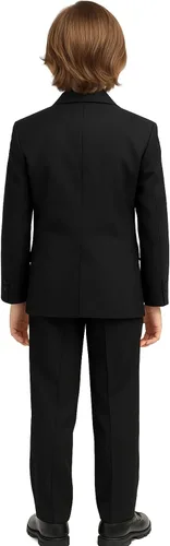 Vista 15 de Avery Hill Traje formal de 5 piezas para niños con camisa y chaleco