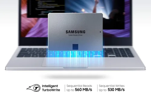 Vista 2 de SAMSUNG 870 QVO SATA III SSD 2TB 2.5" Unidad de Estado Sólido Interna, Actualiza la Memoria y Almacenamiento de PC de Escritorio o Portátil