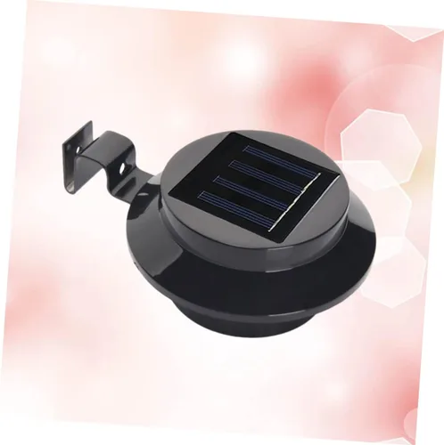 Vista 7 de OSALADI 3 luces solares para valla resistente a la intemperie para jardín y camino automático encendido/apagado