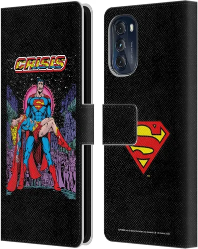 Vista 12 de Head Case Designs Superman DC Comics Action Comics 1 Famous Comics - Funda de cuero para libros de cómics compatible con Motorola Moto G (2022)