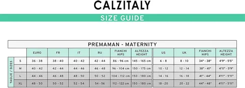 Vista 6 de Calzitaly - Medias de maternidad opacas - Medias de embarazo para mujer S M L XL