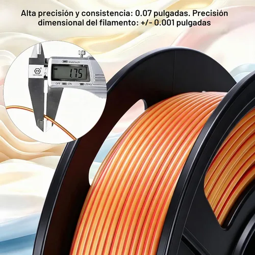 Vista 3 de Yousu Seda de Doble Color Filamento PLA para 3D Impresora Filamento Coextrusión PLA Multicolor Filamento PLA 1.75mm (± 0.03 mm) Compatible