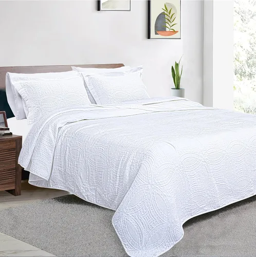 Vista 6 de Threadmill Juego de edredón individual – Ropa de cama de algodón y bambú suave y ligera juego de edredón de verano de 2 piezas – Colcha de diseño
