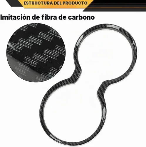 Vista 5 de CNNELL Cubierta del soporte de la taza del cambio de engranajes de fibra de carbono del bisel
