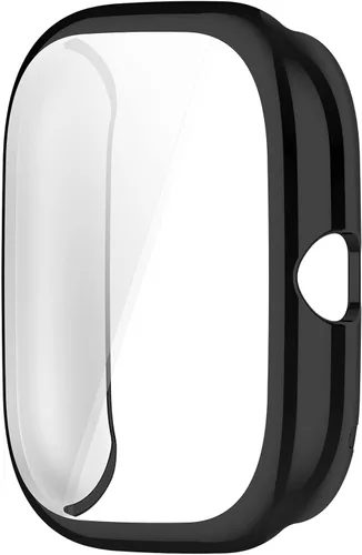 Vista 2 de Fundas protectoras de pantalla compatibles con Amazfit GTS 4 Mini, cubierta protectora duradera de TPU de cobertura completa, accesorios para Negro
