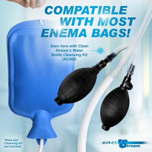 Vista 7 de Cleanstream Sistema inflable del enema del bulbo doble, transparente, 1 unidad
