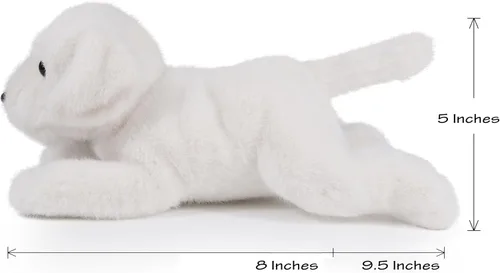 Vista 3 de Ice King Bear Labrador Puppy - Peluche de laboratorio de 8 pulgadas de longitud