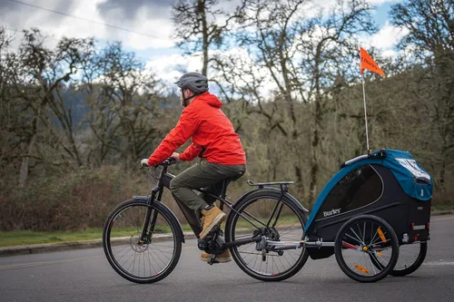 Vista 10 de Burley Encore X, remolque y cochecito para bicicleta para niños de 2 asientos