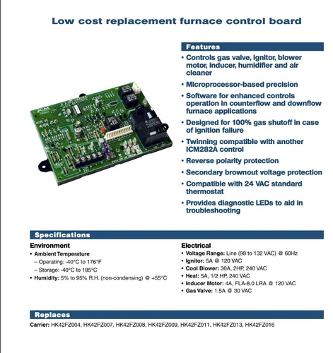 Vista 2 de ICM Controls ICM282A repuesto OEM, portador HK42FZ - serie para 325878-751