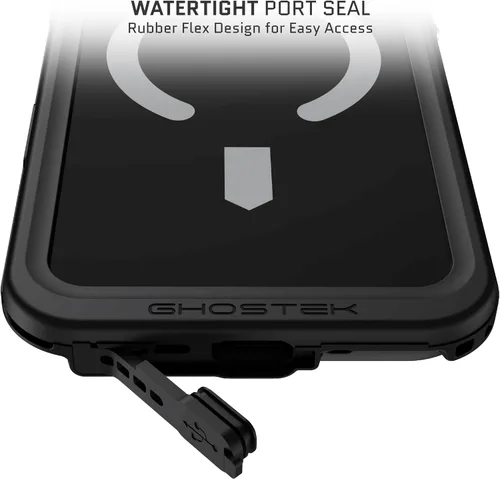 Vista 68 de Ghostek NAUTICAL funda delgada para iPhone 14 Plus a prueba de golpes impermeable con protector de pantalla y imán MagSafe con carga inalámbrica