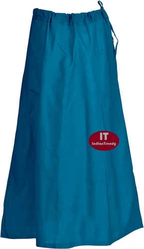 Vista 22 de Indian Trendy Sari Enagua de Algodón Cosida Cintura Ajustable Sari Enagua Forro Falda