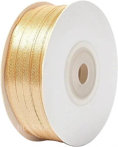 Vista 112 de Cinta de Satén Beige de Color Sólido, 1-1/2 Pulgadas x 25 Yardas, Cinta de Satén de Tela para Envolver Regalos, Manualidades, Hacer Lazos