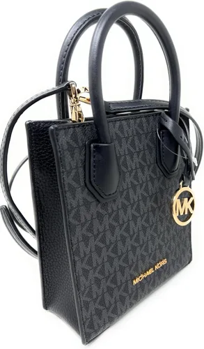 Vista 2 de Michael Kors Mercer - Bolso bandolera de piel con guijarros extra pequeño