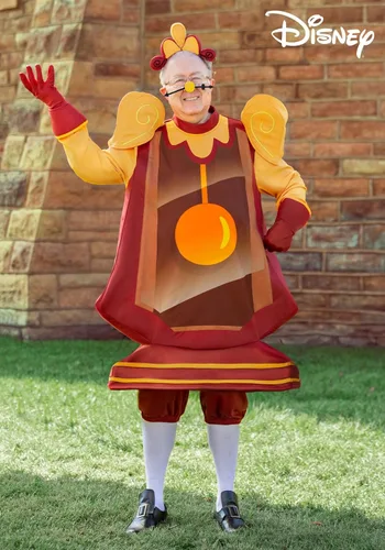 Vista 2 de Disfraz de Cogsworth de la Bella y la Bestia de Disney, talla grande