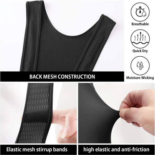 Vista 3 de baleaf Pantalones cortos de ciclismo para hombre, acolchado 4D, ciclismo de carretera, pantalones cortos de bicicleta, bolsillos de gel UPF50+