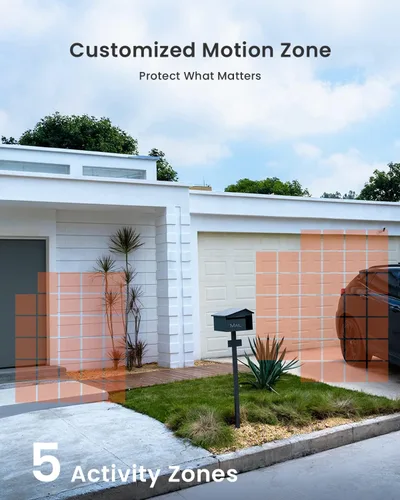 Vista 8 de ieGeek Cámaras de seguridad solares inalámbricas para exteriores con panel solar, cámara inalámbrica WiFi 2K para seguridad en el hogar con visión