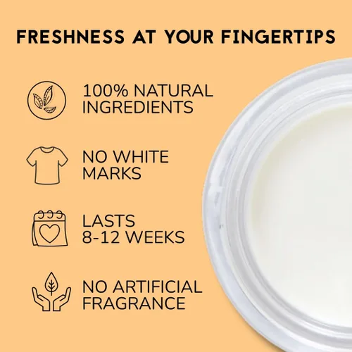 Vista 3 de The Natural Deodorant Co, Crema Desodorante Suave Mandarina 1.94 oz