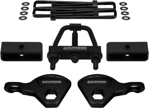 Vista 9 de Supreme Suspensions - Kit de elevación completa para Dodge Dakota 4WD 1987-2004 Adj. Llaves de torsión de elevación delantera de 1 a 3 pulgadas +