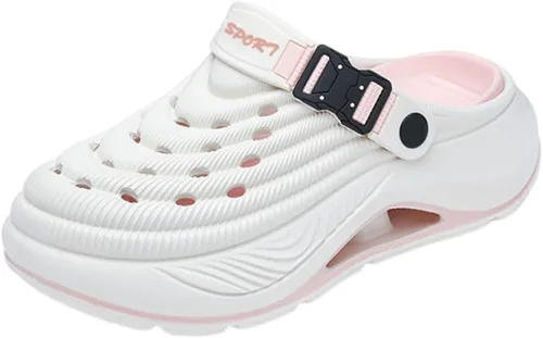 Vista 9 de Zueco unisex transpirable antideslizante, zapatos de jardín para hombre y mujer con soporte de arco para trabajo al aire libre, playa, casual