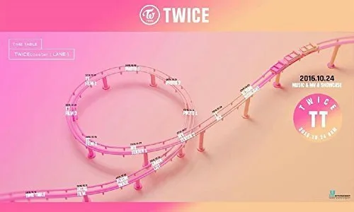 Vista 2 de TWICE-[TWICEcoaster] 3rd Mini Album CD+88p Photo Book+1p Sticker+Photocard