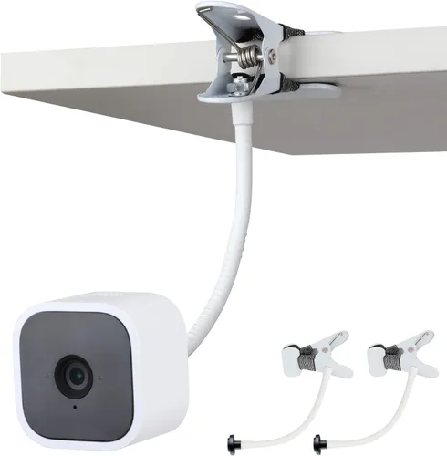 Vista 9 de iTODOS Paquete de 2 abrazaderas de clip para Blink Outdoor 4 (4ª generación)/(3ª generación)/XT/XT2/Mini, soporte de metal, soporte de cámara