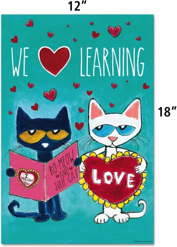 Vista 3 de Edupress Pete the Cat - Juego de carteles navideños y de temporada (EP60238)