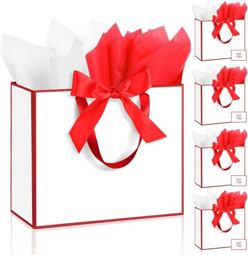 Vista 25 de Ethhqu Bolsas de regalo grandes con asas