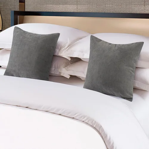 Vista 2 de OSVINO Camino de cama sólido con textura de chenilla, bufanda decorativa para cama de hotel, dormitorio, sala de bodas