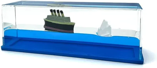 Vista 7 de Honsheng Juguete simulador de pirata de perla negra insundable, bote ondulado en una caja, adorno de decoración de barco fluido de crucero de onda