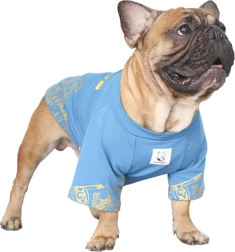 Vista 8 de iChoue - Pijamas y monos para mascotas, traje de cuerpo entero para perros medianos y grandes como para Corgi, Shiba Inu, Bulldog francés, Pug