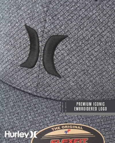 Vista 20 de Hurley Gorras para hombre - One & Only Flexfit Textures Cap - Sombreros ajustados para hombre, S-XL