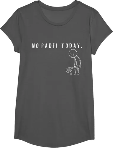 Vista 40 de No Padel Today Funny Padel Stickman Padel Playera Jugador de Tenis