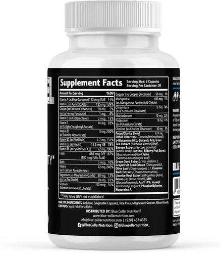 Vista 5 de Mind Fuel - Suplementos cerebrales para la memoria y la concentración, aumentan la salud del cerebro y la claridad mental, suplemento
