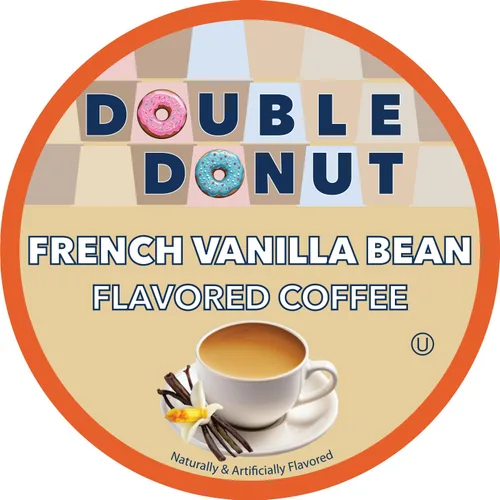 Vista 9 de Double Donut Coffee Cápsulas de Café Half Caff, Cápsulas de Café de Media Cafeína de Porción Individual para Cafeteras Keurig K Cup, Tostado Medio