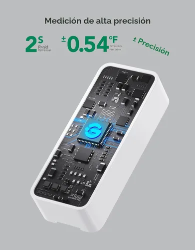 Vista 4 de GoveeLife Termómetro Higrómetro Bluetooth H5110 de 262 pies, Mini Sensor de Temperatura y Humedad con Notificaciones de Aplicación, Exportación