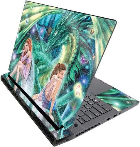 Vista 698 de MightySkins - Skin brillante con purpurina para Alienware M17 R3 (2020) y M17 R4 (2021) - Diversión de los años 90 Acabado duradero con purpurina