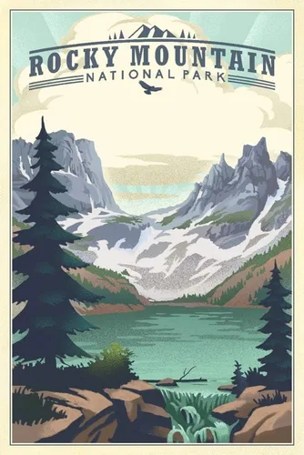Vista 18 de Lantern Press Acadia National Park Jordan Pond Puzzle, 1000 piezas